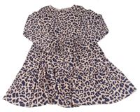 Růžové šaty s leopardím vzorem M&S