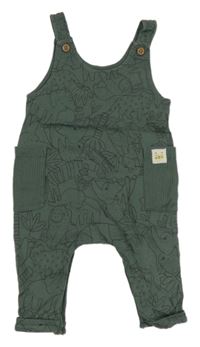 Tmavozelené na traké tepláky so zvířaty Nutmeg