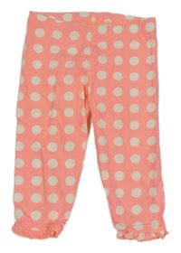 Neónově ružové bodkovaná é capri legíny C&A