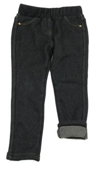 Černé zateplené tregíny riflovéhov vzhledu Topolino