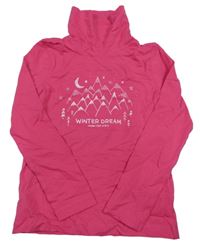 Tmavoružový rolák s horami Lupilu