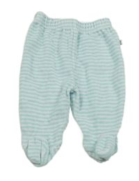 Světlemodro-bílé pruhované sametové polodupky Ergee