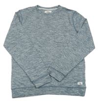 Tmavomodré melírované úpletové triko s kapsou Quiksilver