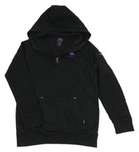 Čierna mikina s žebrováním a kapucňou F&F