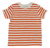 Bílo-červené pruhované tričko Kids