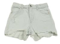 Světlemodré riflové kraťasy s prošoupáním H&M