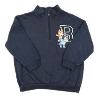 Tmavomodrá mikina s Bluey