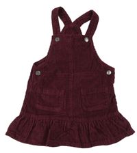 Vínové menšestrové na traké šaty Tu