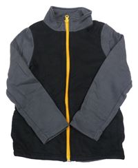 Čierno-tmavosivá prepínaci mikina Decathlon
