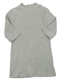 Sivé rebrované tričko Zara