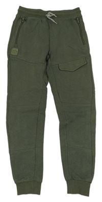 Tmavozelené tepláky Yigga