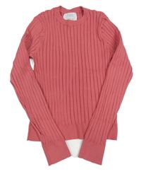 Ružový rebrovaný ľahký sveter Zara
