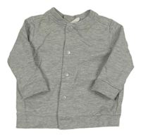 Sivá melírovaná prepínaci mikina H&M