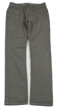 Tmavošedé teplákové skinny rifle C&A