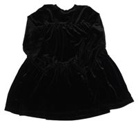 Černé sametové šaty Dunnes