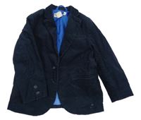 Tmavomodré manšestrové sako H&M