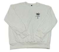 Biela mikina s palmou