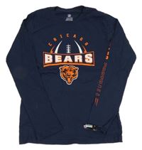 Nové - Tmavomodré triko s nápisem a tygrem 