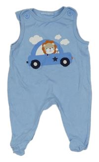 Modré dupačky s autom