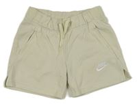 Smetanové teplákové kraťasy s logem Nike