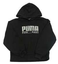 Černá mikina s logem a kapucí Puma