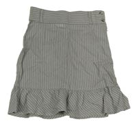 Sivo-biela pruhovaná sukňa zn. H&M