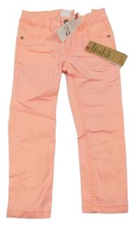 Neónově oranžové skinny rifle zn. Hema