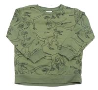Khaki mikina s diny - Jurský svět Matalan