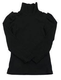 Černý žebrovaný rolák F&F