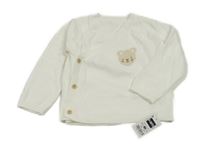 Nové - Biely zavinovací sveter s medvedíkom Dunnes Stores