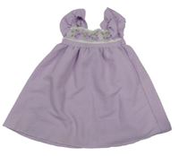 Lila šaty s kvetmi Shein