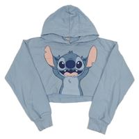 Světlemodrá crop mikina se Stitchem a kapucí C&A