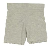 Svetlosivé melírované elastické kraťasy Primark