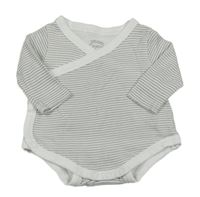 Bílo-šedé pruhované zavinovací body C&A