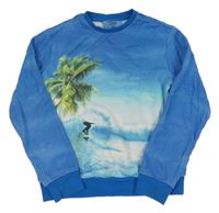 Modrá mikina so surferom WE
