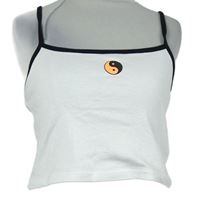 Dámsky bielo-čierny crop top so znakom zn. H&M