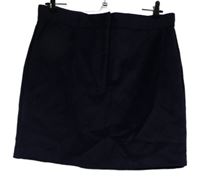 Dámská tmavomodrá vlněná sukně M&S