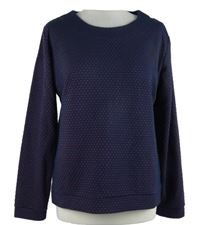 Dámska tmavomodro-červená vzorovaná mikina Multiblu