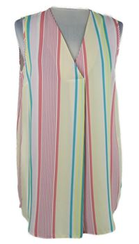 Dámsky farebně pruhovaný blúzková ý top Peacocks