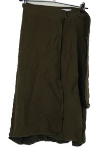 Dámska hnedá midi sukňa s opaskom MMG