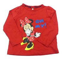 Červené tričko s Minnie M&S