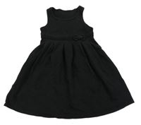 Černé teplákové šaty s mašlí M&S