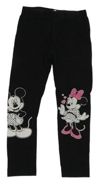 Černé legíny s Minnie a Mickey Mousem Disney