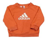 Červená mikina s logem Adidas