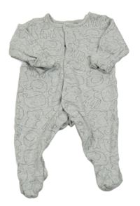 Svetlosivý overal so zvieratkami M&S