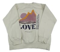 Smotanová mikina s potlačou Zara