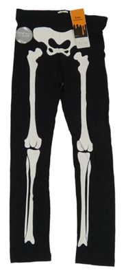 Nové - černé legíny s kostmi F&F