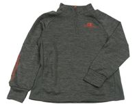 Sivá melírovaná funkčná mikina s logom Champion