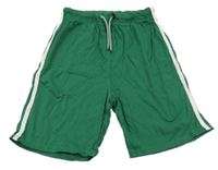 Zelené bavlnené kraťasy s proužkem LC Waikiki