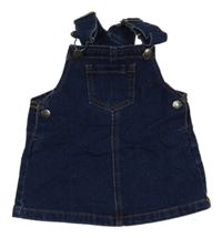 Tmavomodré rifľové na traké šaty Smile